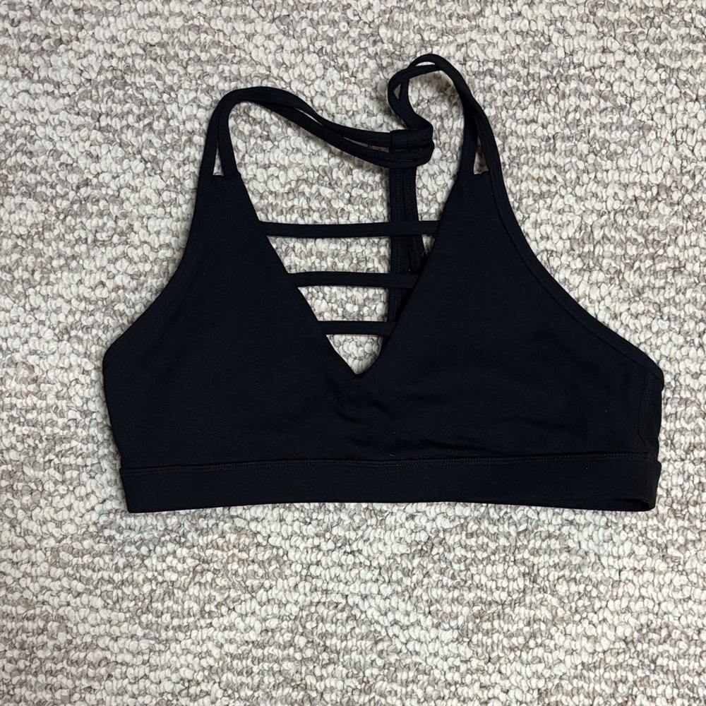 ZYIA Active Grid Bra - Black Sz XL